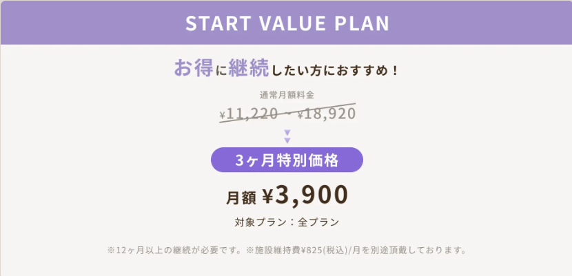 ピラティスK　表参道店　スタートバリュープラン